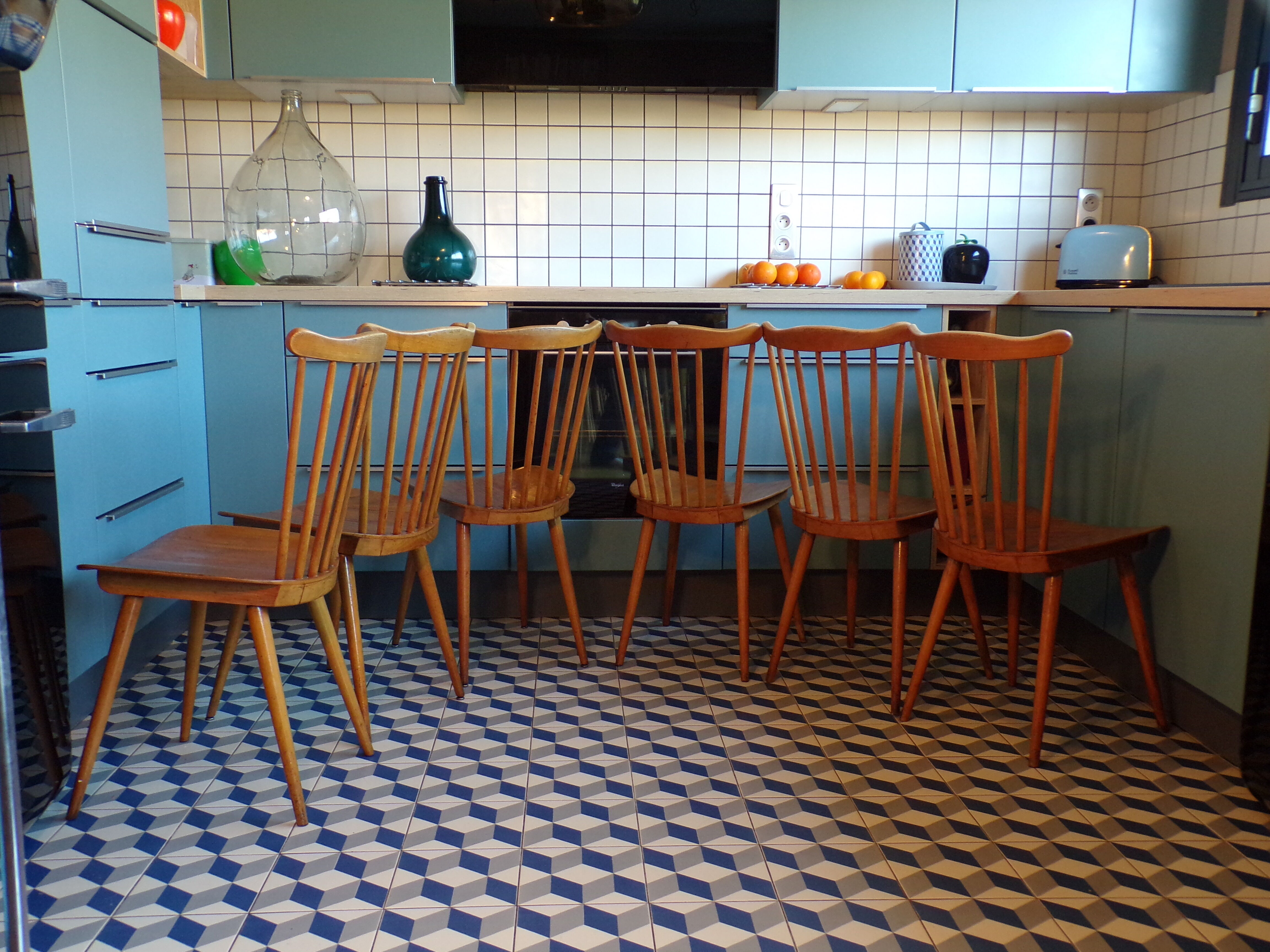 Suite 6 chairs Baumann menuet