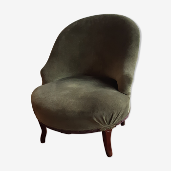 Velvet toad chair