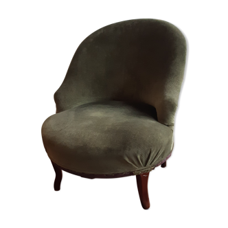 Velvet toad chair