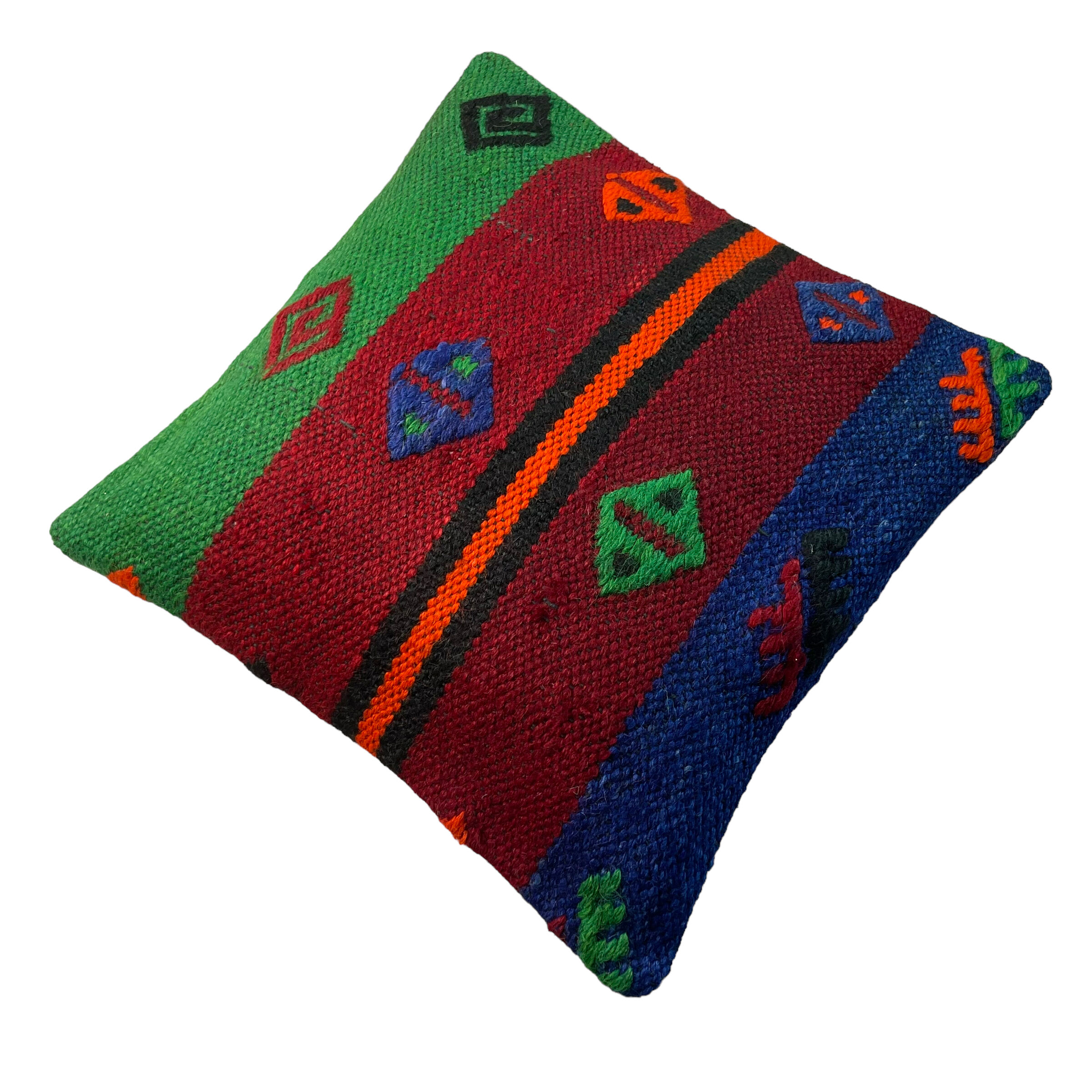 Vintage turkish Kilim cushion cover 40x40cm