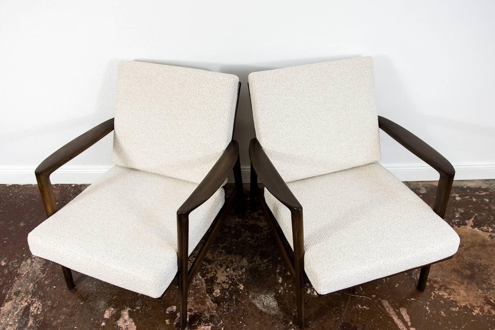 Mid Century Modern Armchairs By Sfm, Poland, 1960s, set of 2
