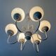 Lustre spoutnik Kaiser Leuchten, années 80