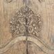 Panel, bas relief in natural wood, 18th century period
