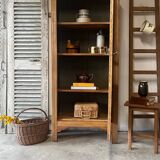 Art Deco oak display case