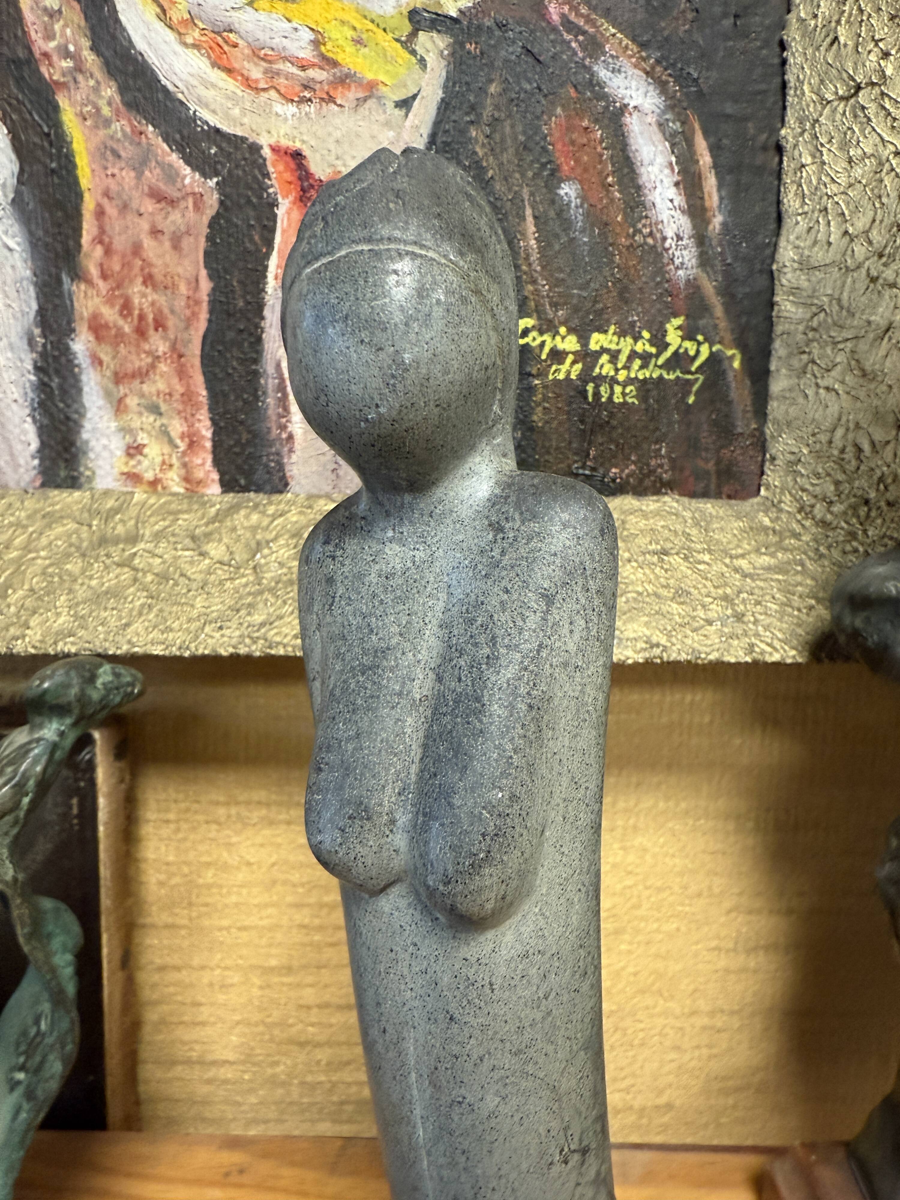 Natural stone sculpture "Female Silhouette"