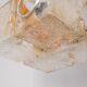Vintage 70s murano glass chandelier design sugar tones for veart