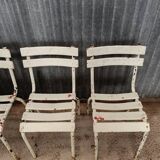 Set of 4 vintage Tolix bistro chairs