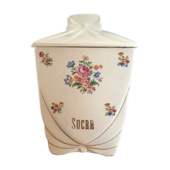 Pot "sucre" flowers and gilding
