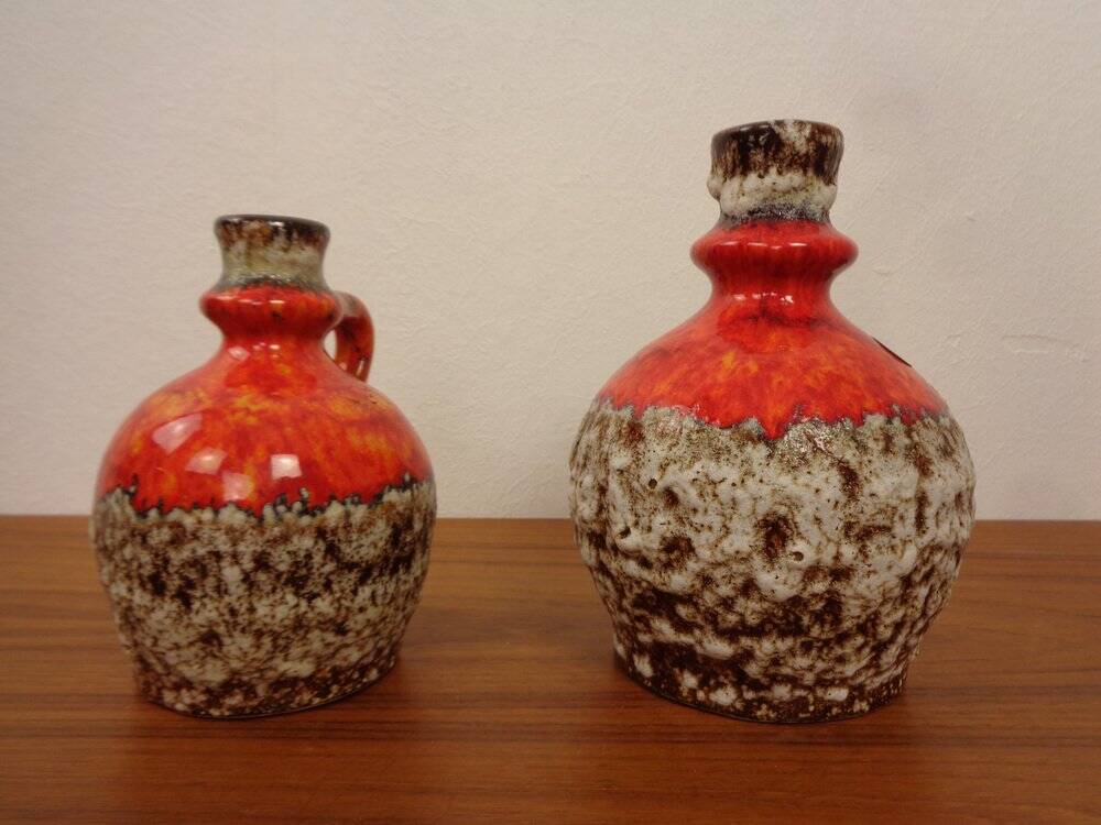 Fat Lava ceramic vases from Jopeko, 1970s, set of 2.