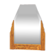 Antique Art Deco mercury mirror, in carved wood with gold leaf.