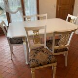Dining table and 6 chairs