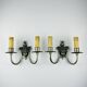 Silver-Plated Wall Lamp, France, 1930s, Set of 2