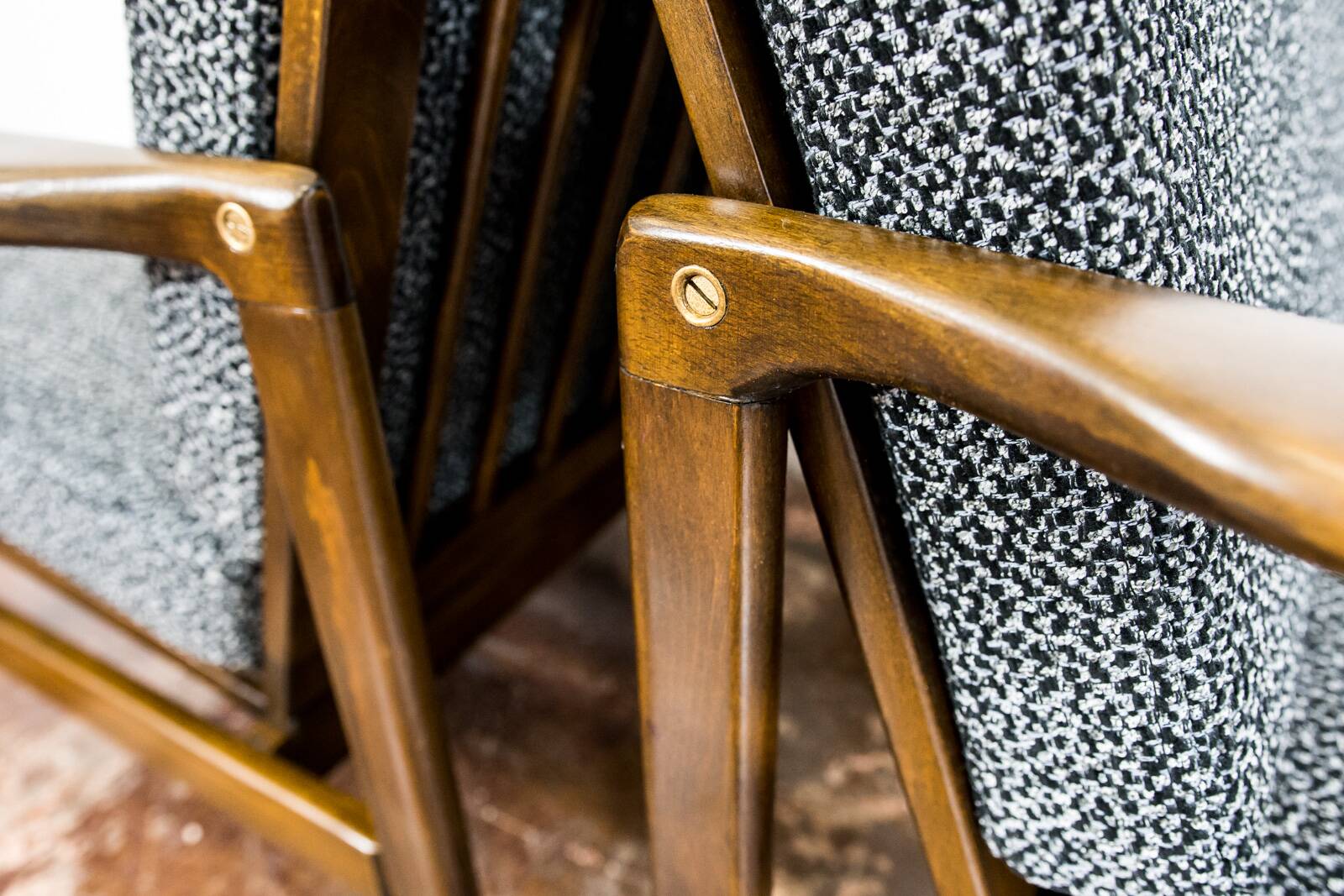 Mid Century Armchairs By Zenon Bączyk, 1960's, Set Of 2