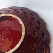 Saint Clément ceramic plate bowl barbotine fruit bowl