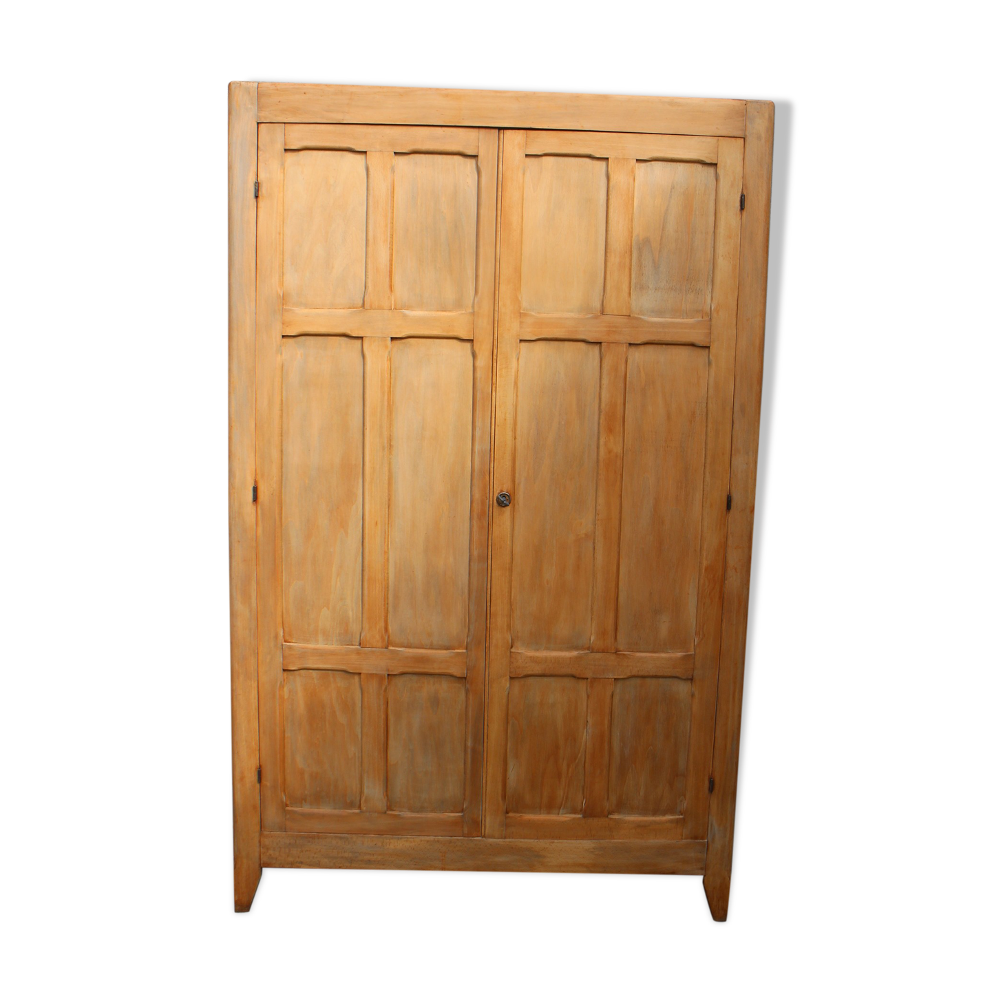 Parisian wardrobe in raw wood