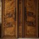 Pair of 19th-century walnut doors with walnut burl
