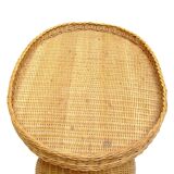 Elephant bass table in rattan.