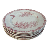 6 assiettes Terre de fer excellent état Onnaing Moisson