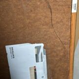 Original Mid Century Swedish Oil On Panel – “Harbor” By Lars Herder – Dated 1945 – Vintage & Framed – 45 × 37 Cm (17.7" × 14.6")