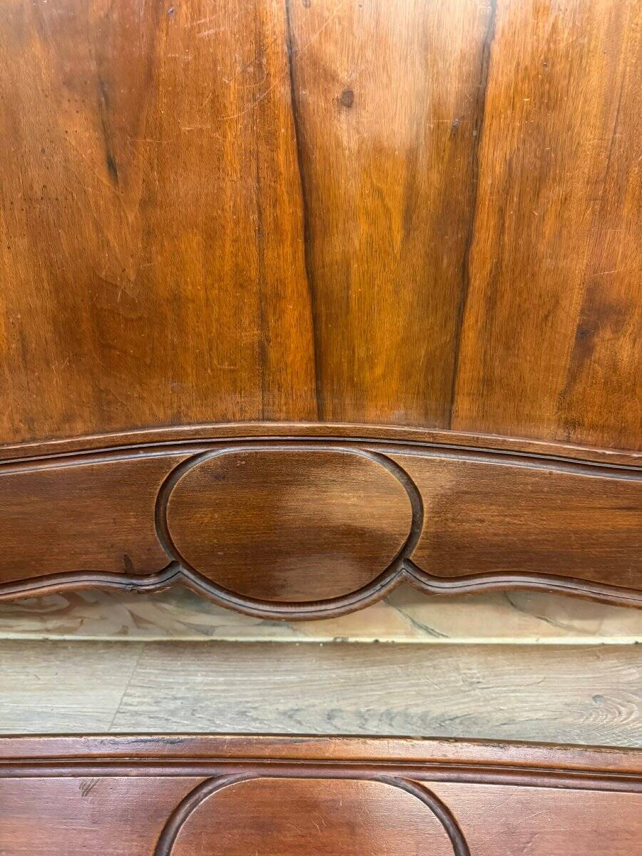 Louis XV Style Center Bed in Walnut