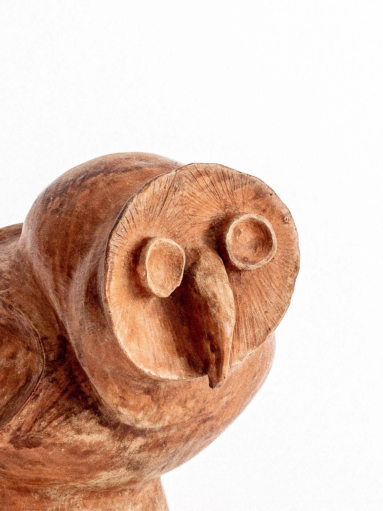 Terracotta owl, anonymous work, circa 1960s