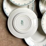 8 flat plates St Amand & Hamage in iron earth