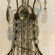 Pair of wall lamps bronze basket and grapevines XX century
