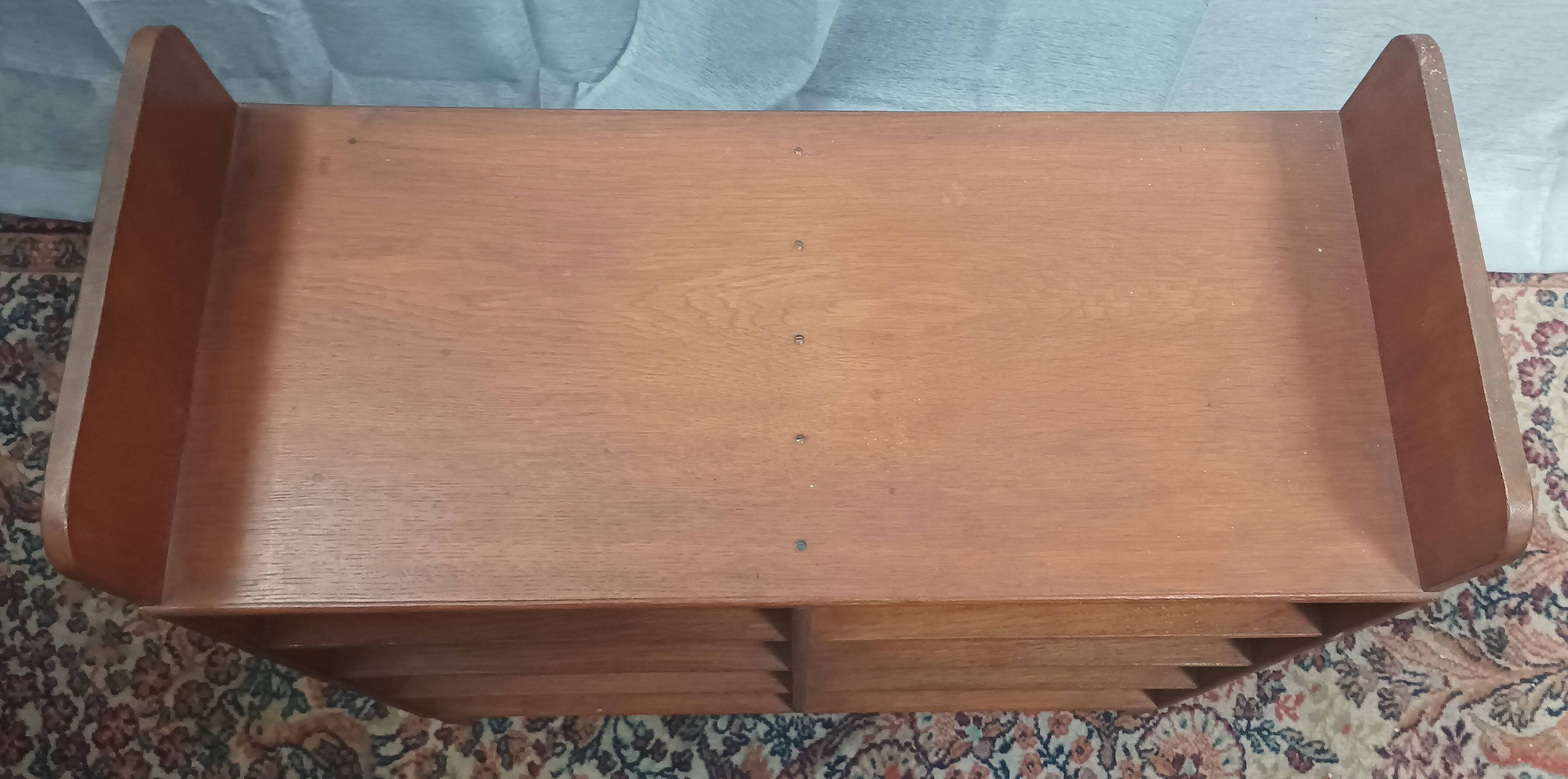 Vintage teak bookcase shelf