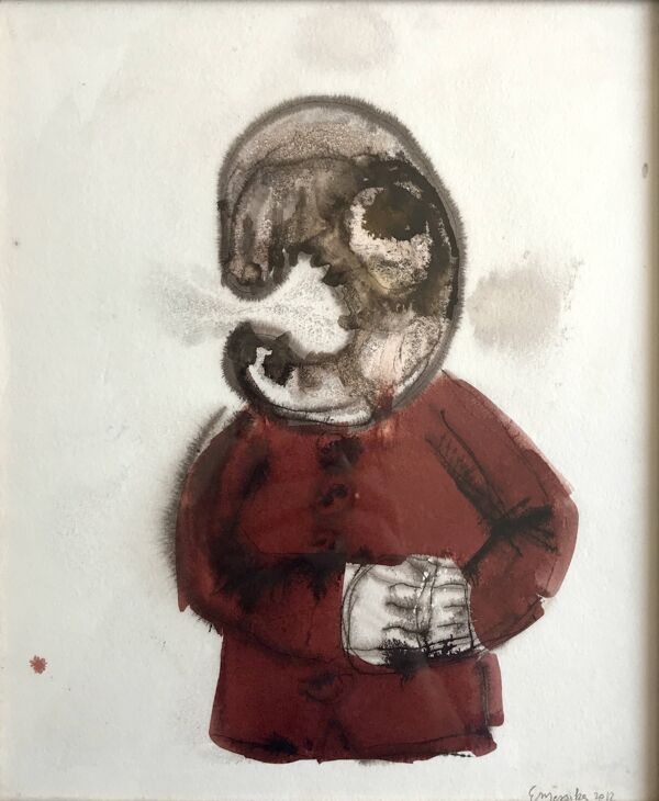 Emmanuelle MESSIKA, Sans titre 10 (série des Dessins), 2012. Encre sur papier signée au crayon