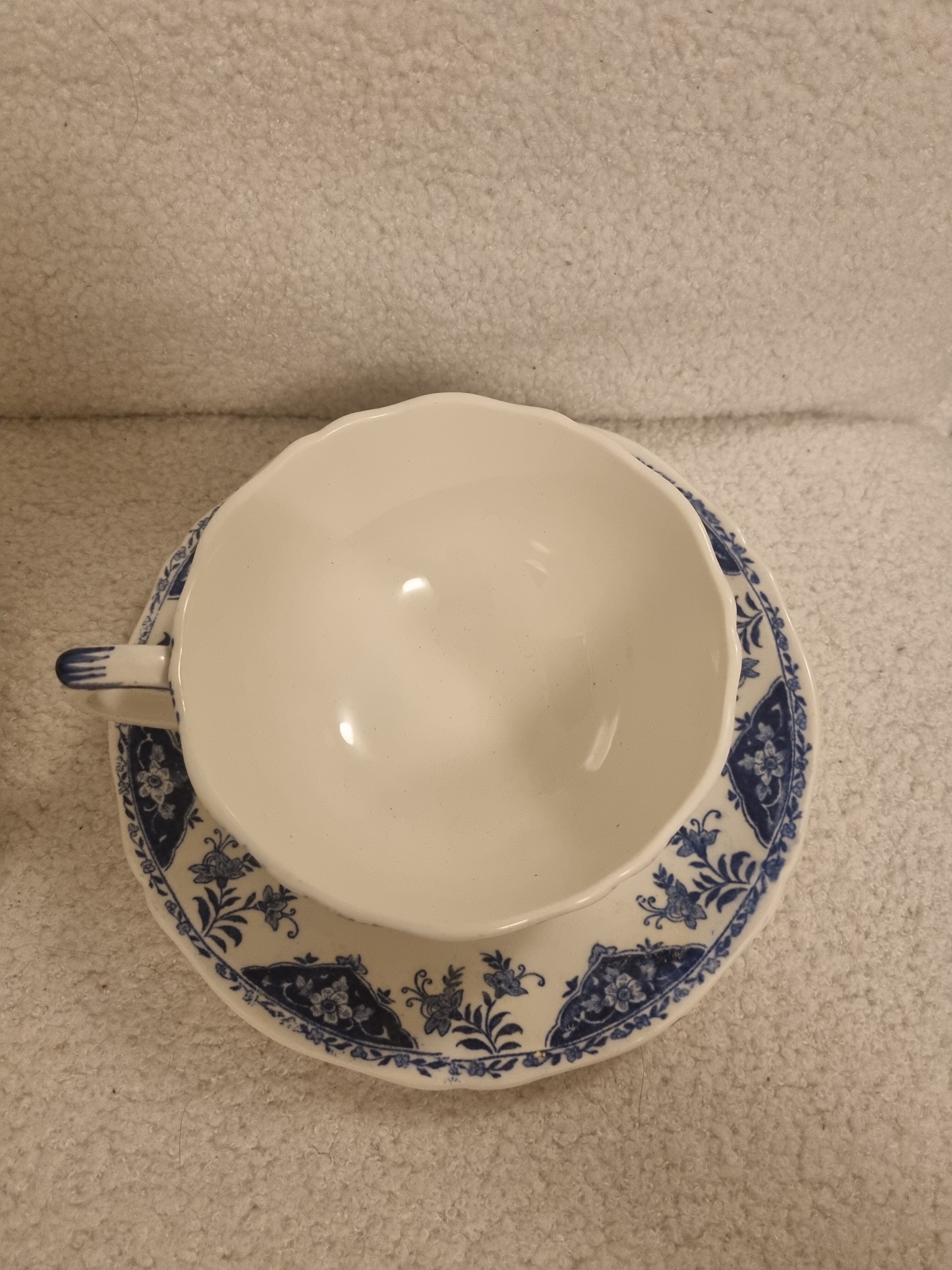 Gien dolphin model cups and under cups