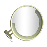 Vintage magnifying illuminating mirror
