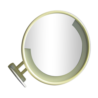 Vintage magnifying illuminating mirror