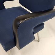 Paire de fauteuils "president" de jacques adnet 1950 vintage 50s 1950s