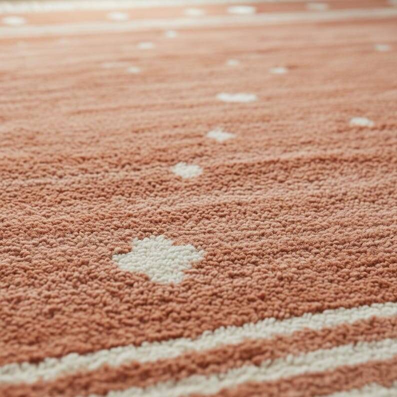 Handmade Moroccan terracotta rug, 150/250cm