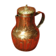 Ancien coquemar cuivre et laiton repoussé décor rocaille XVIII XIX ème