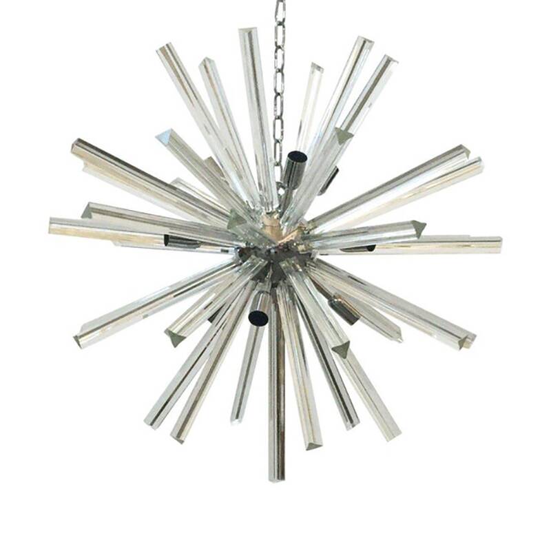 Sputnik Triedro Murano Glass Chandelier
