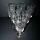 Lot 6 verres à bière verrerie portieux bocks bistrot gravé acide 1920-1930