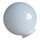 Antique lampshade with an opaline glass globe