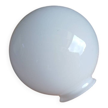 Abat jour ancien globe en verre opaline