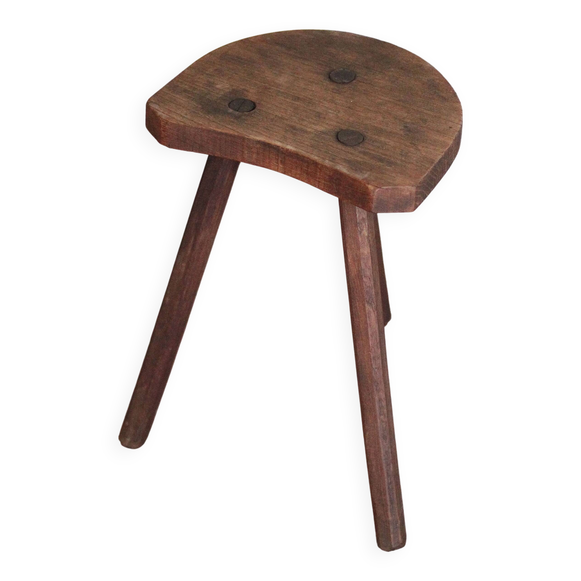 Tripod stool, wooden stool, milking stool, antique stool