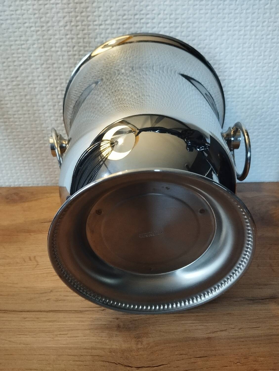 Guy Degrenne stainless steel champagne bucket 18.8
