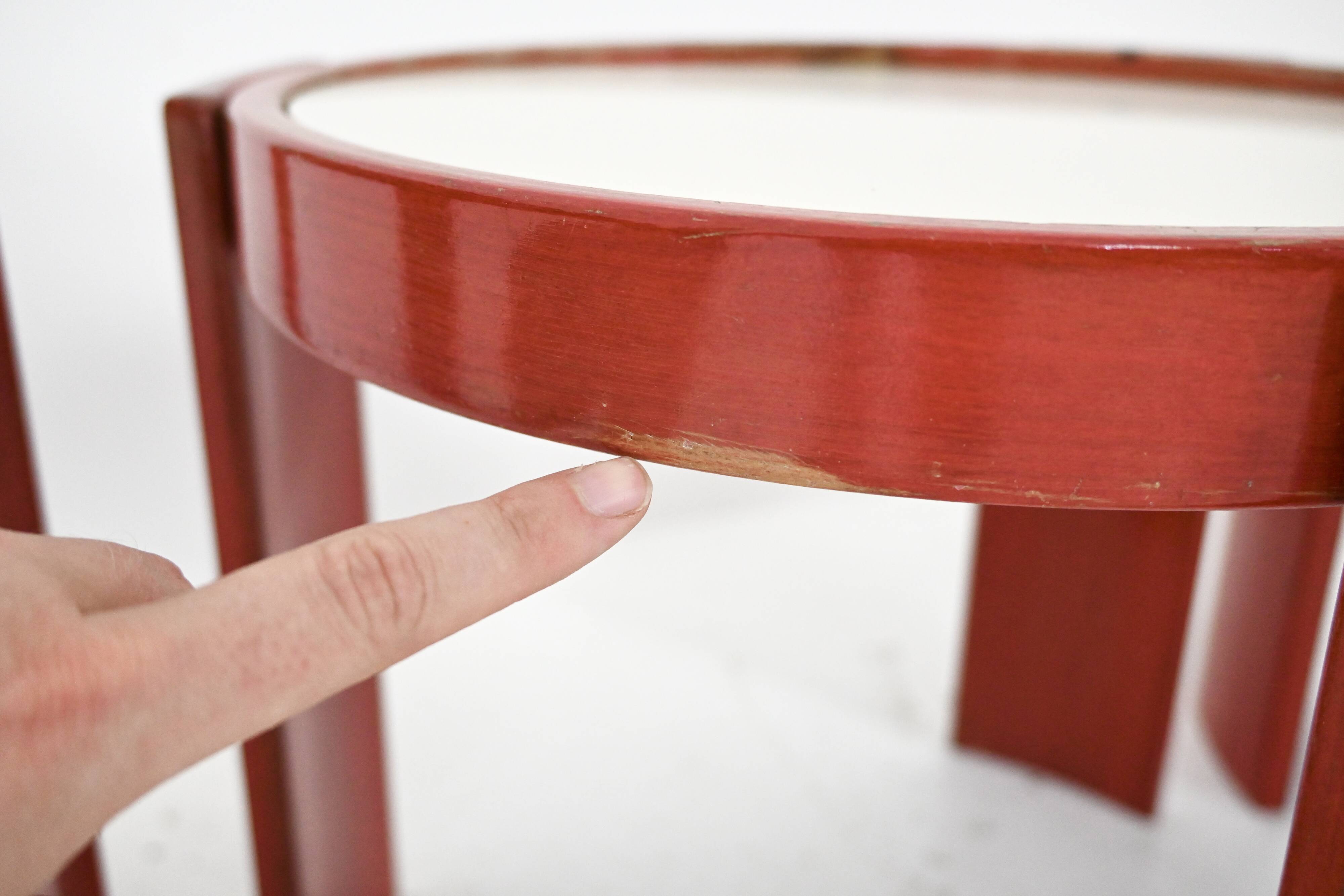 Nest tables model 780 by Gianfranco Frattini for Cassina, 1960s.