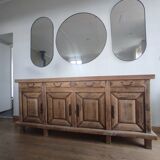 Solid wood sideboard