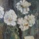 Tableau, huile sur toile, fleurs, signé Marcelle Anhoury, années 30