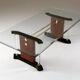 Brass and glass coffee table, 1970s