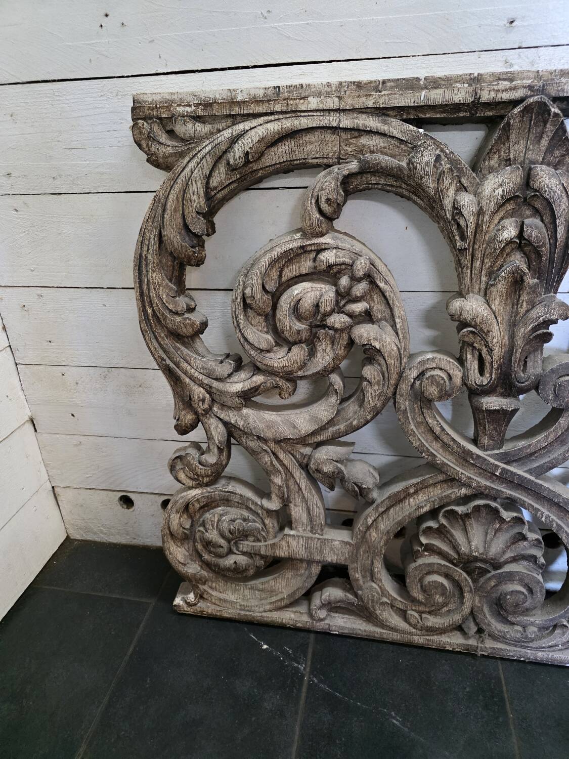 Decorative Cement Panel with Wood Look - Ornamental Style