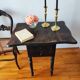 Table d’appoint ancienne à abattants style Napoleon III
