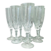 Set 8 flûtes à champagne vintage