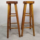 4 brutalist bar stools