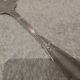 Silver plated fish serving fork, Ercuis goldsmith, laurels